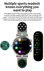 Black Watch Stainless Steel Strap-Christmas Gift