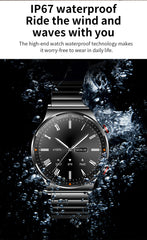 Black Watch Stainless Steel Strap-Christmas Gift