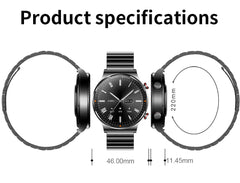 Black Smart Watch Silicone Strap