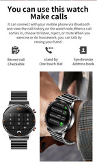 Black Smart Watch Silicone Strap-Christmas Gift
