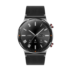 Black Smart Watch Leather Strap