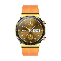 Golden Smart Watch Leather Strap