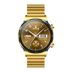 Golden Smart Watch Stainless Steel Strap