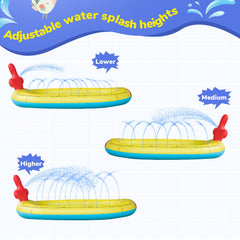 Submarine 3-in-1 Inflatable Splash Pad Sprinkler Pool splashheights